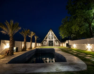 The Alpine Glass House | Luxury A-Frame Cabin with Pool