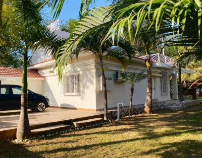 Serene Palm Villa | Luxury 2BHK with Jacuzzi, Rooftop Cinema & Lawn